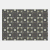 Elegante Art Deco Earth Tones Patroon Set 7 Inpakpapier Vel (Voorkant 2)