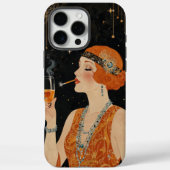 Elegante Art Deco Flapper Girl Case-Mate iPhone Case (Achterkant)