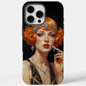 Elegante Art Deco Flapper Girl Case-Mate iPhone Case (Achterkant)