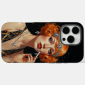 Elegante Art Deco Flapper Girl Case-Mate iPhone Case (Achterkant (horizontaal))