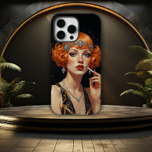 Elegante Art Deco Flapper Girl