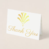 Elegante Art Deco Foto Dank Je Wel Folie Kaarten (Voorkant)