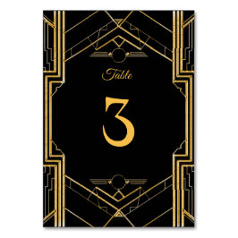 Elegante Art Deco Gatsby bruiloft Kaart