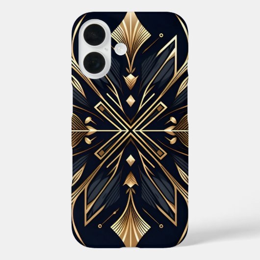 Elegante Art Deco Gold Mandala Case-Mate iPhone Case (Achterkant)