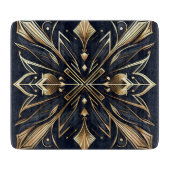 Elegante Art Deco Gold Mandala Snijplank (Voorkant)