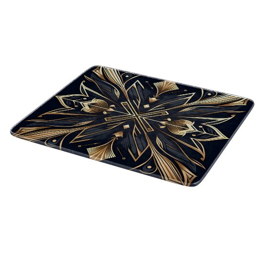 Elegante Art Deco Gold Mandala Snijplank (Hoek)