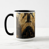 Elegante Art Deco Goud Zwart Cityscape Mok (Links)