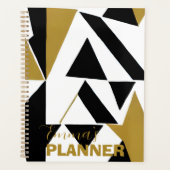 ELEGANTE ART DECO GOUD ZWART WIT PLANNER (Voorkant)
