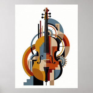 Elegante Art Deco Jazz Poster