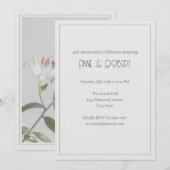 Elegante Art Deco Jubileum Kaart (Voorkant / Achterkant)