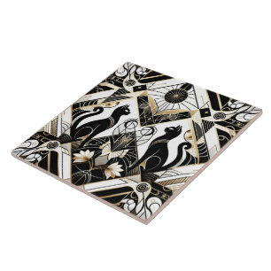 Elegante Art Deco kat Tegeltje