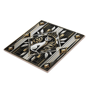 Elegante Art Deco kat Tegeltje