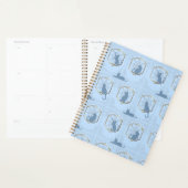 Elegante Art Deco Katten - Blauw Planner (Display)