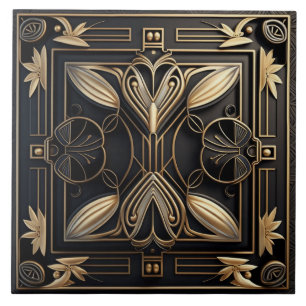 Elegante Art Deco keramische tegels Tegeltje