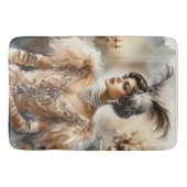 Elegante Art Deco Lady badmat (Voorkant)