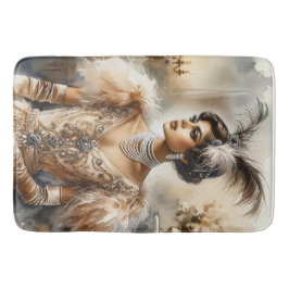 Elegante Art Deco Lady badmat