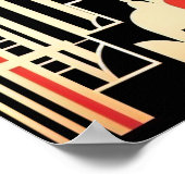 Elegante Art Deco liefhebbers Poster (Hoek)