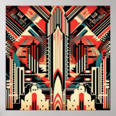 Elegante Art Deco liefhebbers Poster (Voorkant)