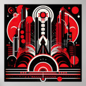Elegante Art Deco liefhebbers Poster (Voorkant)