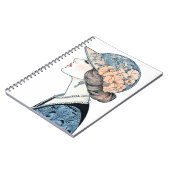 Elegante Art Deco Mode Lady Pet Parels Notitieboek (Linkerzijde)