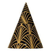 Elegante Art Deco, naadloos gouden ornament. Feesthoedjes (Links)