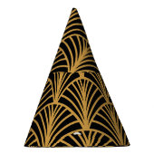 Elegante Art Deco, naadloos gouden ornament. Feesthoedjes (Rechts)