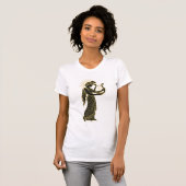Elegante Art Deco Panther - Kracht en Genade T-shirt (Voorkant volledig)