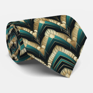 Elegante art deco patroon betegeld stropdas