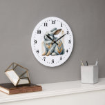 Elegante art deco pinguïn konijn grote klok<br><div class="desc">Elegante art deco pinguïn konijn Grote Klok</div>