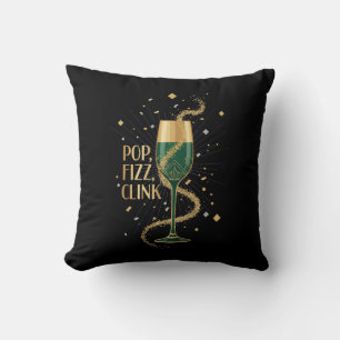 Elegante Art Deco Pop Fizz Clink Gatsby Roaring Kussen