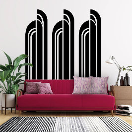 Elegante Art Deco Roze en Mauve Kussen