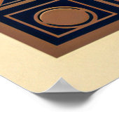 Elegante Art Deco Seaside Cityscape Poster (Hoek)