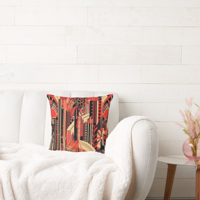 Elegante art deco stijl kussen (Bank)