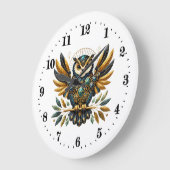Elegante art deco uil grote klok (Hoek)