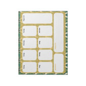 Elegante Art Deco Wekelijkse Planner - Wekelijks Notitieblok (Linkerzijde)