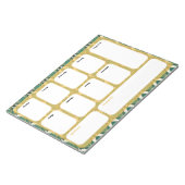 Elegante Art Deco Wekelijkse Planner - Wekelijks Notitieblok (Schuin)