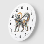 Elegante art deco wolf grote klok (Hoek)