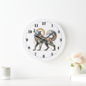 Elegante art deco wolf grote klok (Huis)