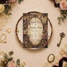 Elegante Art Nouveau bloemige bruiloft