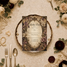 Elegante Art Nouveau bloemige bruiloft