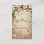 Elegante Art Nouveau bruiloft Informatiekaartje (Voorkant)