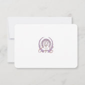 Elegante Art Nouveau Bruiloft RSVP Kaart met QR Co (Achterkant)