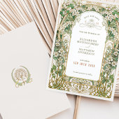 Elegante Art Nouveau bruiloft Save the Date Kaart