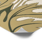 Elegante Art Nouveau bruiloft welkomstbord Poster (Hoek)