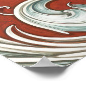 Elegante Art Nouveau bruiloft welkomstbord Poster (Hoek)