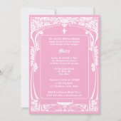 Elegante Art Nouveau doop Kaart (Voorkant)