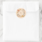 Elegante Art Nouveau Floral Sticker (Tas)