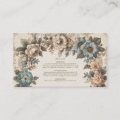 Elegante Art Nouveau huwelijksuitnodiging Informatiekaartje (Voorkant)