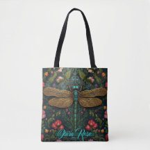 Elegante art nouveau libel boho botanische