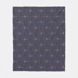 Elegante art nouveau, minimalistisch patroon. fleece deken